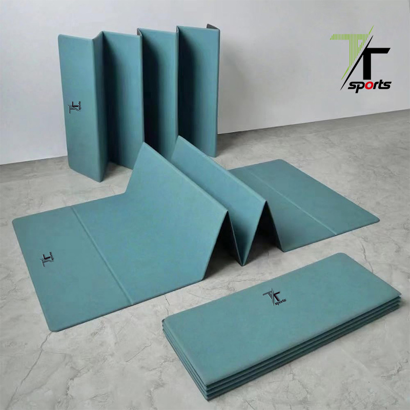 Foldable Fitness Mat leathaire fabric